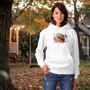 Red Panda Lotus Flowers Henna Hoodie