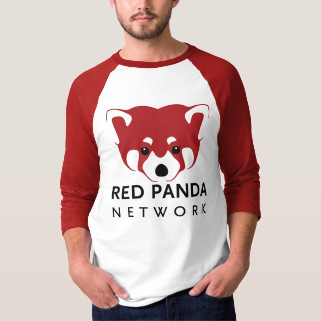 Red Panda Men's / Unisex Baseball T T-Shirt (Front)