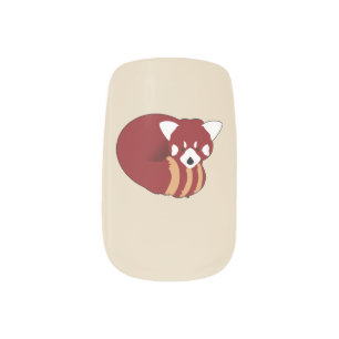 Red Panda Minx Nail Art