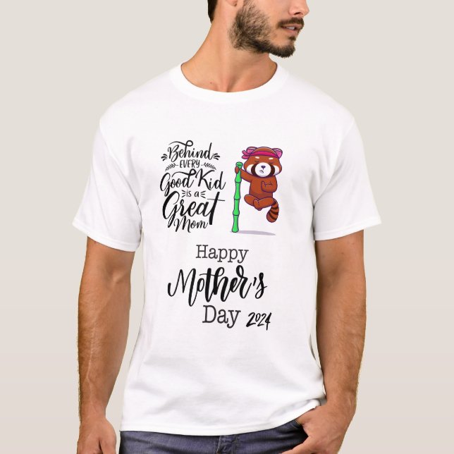 Red panda mother's day 2024. T-Shirt (Front)