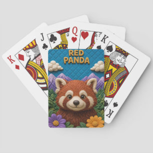 Red Panda Mountain Forest Modern KlayKoo Poker Cards