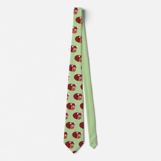 Red Panda Neck Tie (Front)