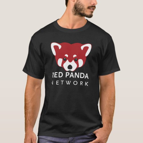Red Panda Network Black T_Shirt