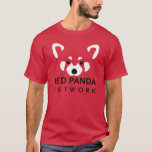 Red Panda Network Tee Red at Zazzle