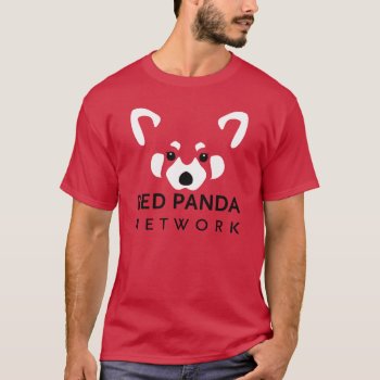 Red Panda Network Tee Red by RedPandaNetwork at Zazzle