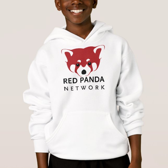 Red Panda Network Youth Baseball T Hoodie (Front)