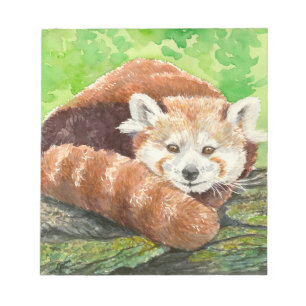 Red panda notepad