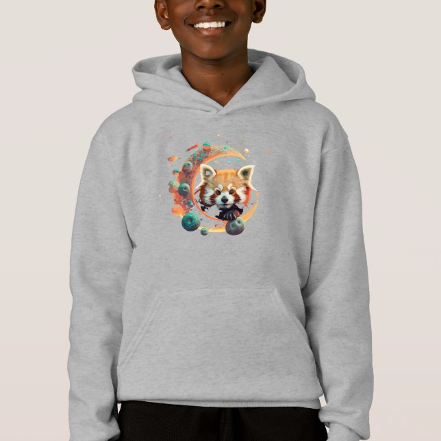 Red panda on Mars Hoodie (Front)