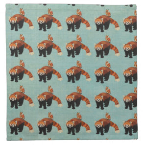 Red Panda & Owl Napkin