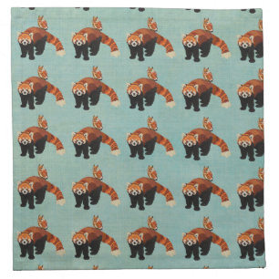 Red Panda & Owl Napkin