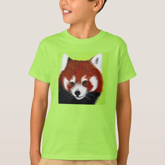 Red Panda Painting T-Shirt (Front)