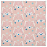 Red Panda Pattern Modern Pink Fabric