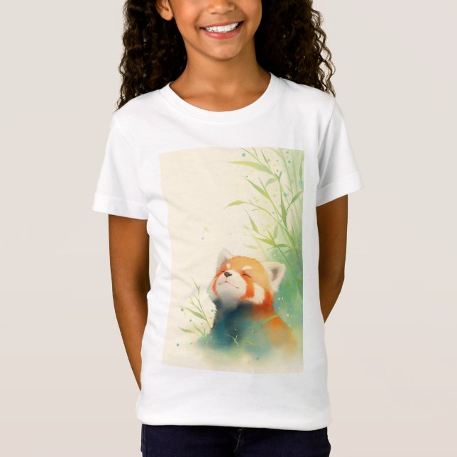 Red Panda Peaceful Bliss T-Shirt (Front)