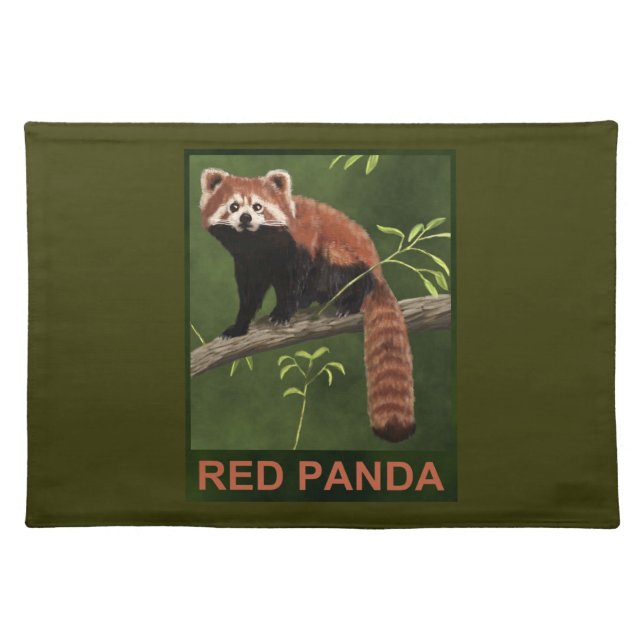 Red Panda Placemat (Front)