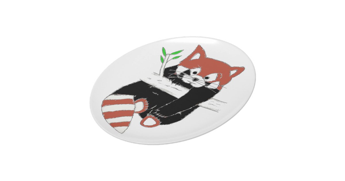 Red Panda Plates :) | Zazzle