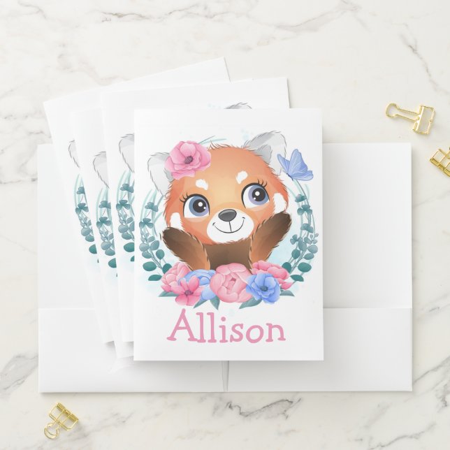 Red Panda Pocket Folder (In Situ)