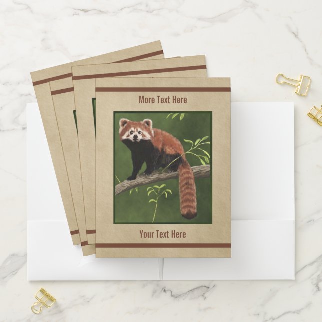 Red Panda Pocket Folder (In Situ)