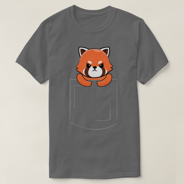 Red Panda PocketFor Panda Lovers Red Panda  T-Shirt (Design Front)