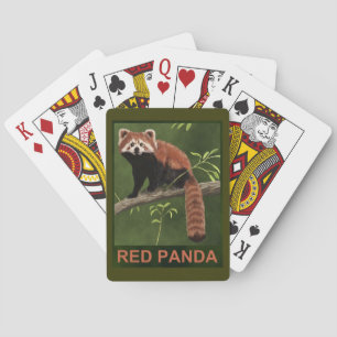Red Panda Poker Cards