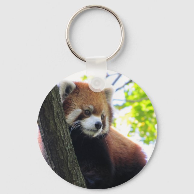 Red Panda Portrait Keychain (Front)