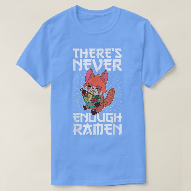 Red Panda Ramen Noodle Japan Cuisine Japanese Asia T-Shirt (Design Front)