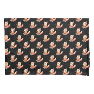 Red Panda Ramen Pillow Case