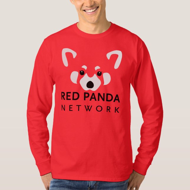 Red Panda Red Baseball T T-Shirt (Front)