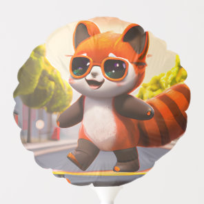 Red Panda Rides  Balloon