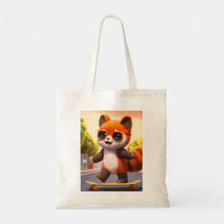 Red Panda Rides  Tote Bag