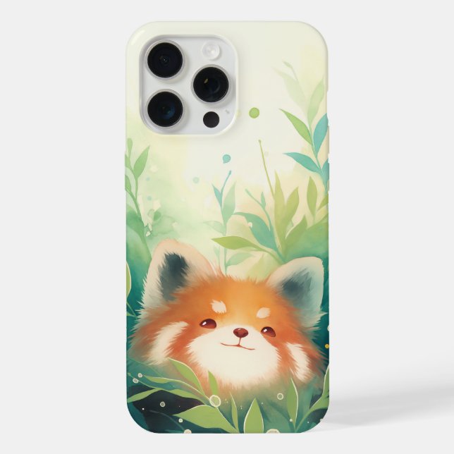 Red Panda Secret World Iphone Case (Back)