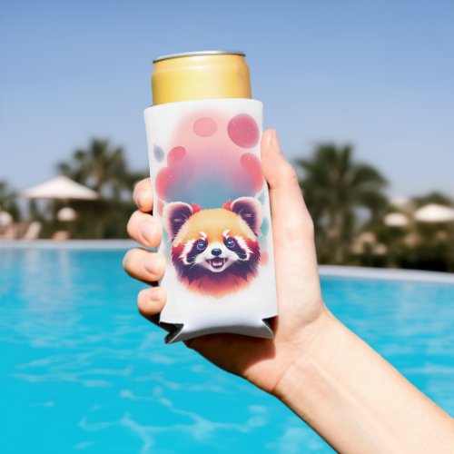 Red Panda _  Seltzer Can Cooler