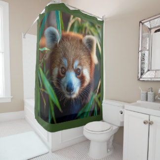 Red Panda Shower Curtain