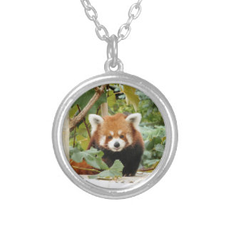 Red Panda Silver Plated Necklace