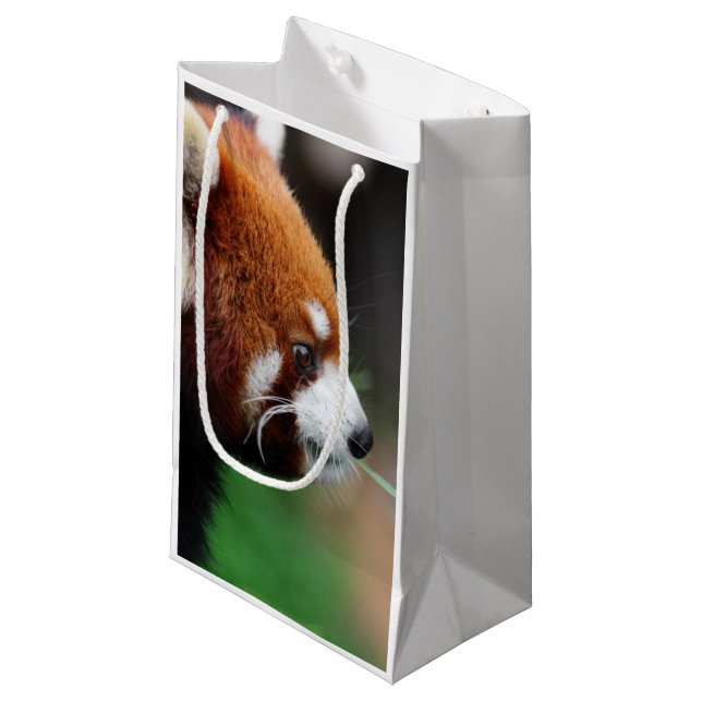 Red panda small gift bag (Front Angled)