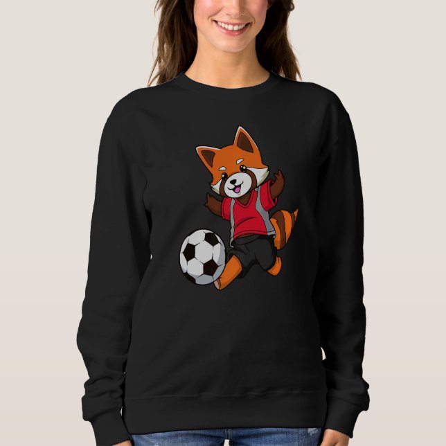 Red Panda Soccer No 3 Sweatshirt (Front)