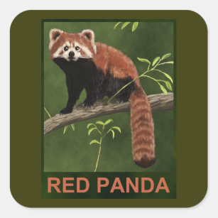 Cute Red Panda Drinking Cup of Black Coffee Sticker for Sale by eyestetix