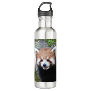 Red Panda Stainless Steel Water Bottle