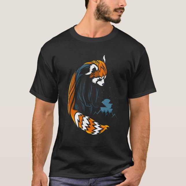 Red Panda tattoo style T-Shirt (Front)