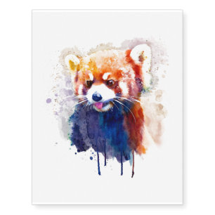 Red Panda Temporary Tattoos