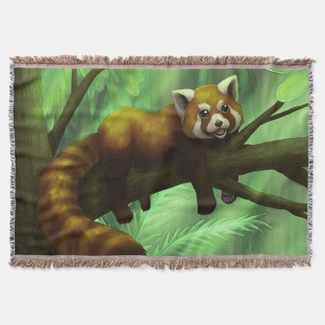 Red Panda throw blanket (Front)