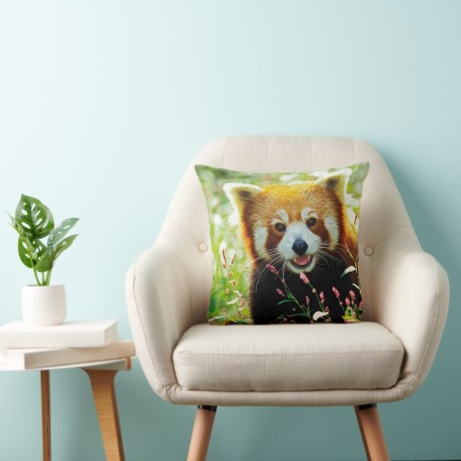 Red Panda Throw Pillow | Zazzle