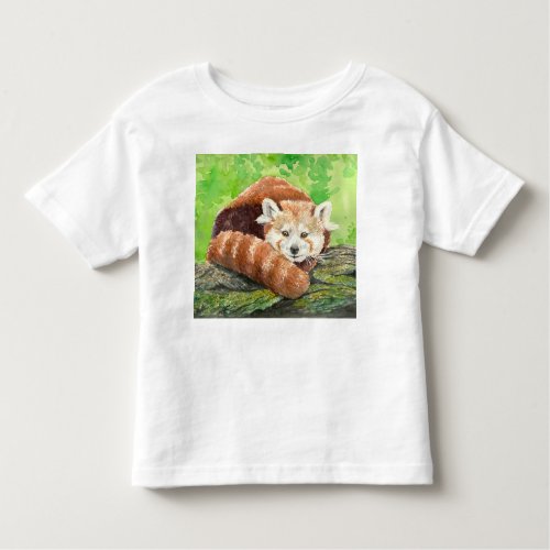 Red panda toddler t_shirt