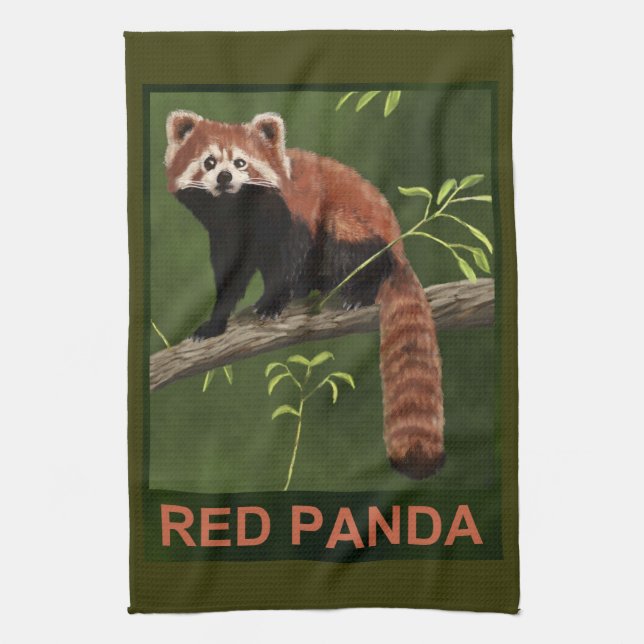 Red Panda Towel (Vertical)