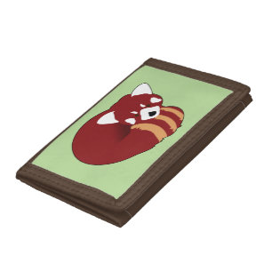 Red Panda Trifold Wallet