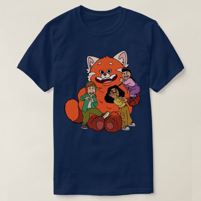 Red Panda TURNING RED T-Shirt (Design Front)