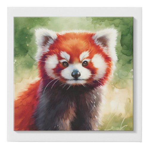 Red Panda Watercolor REF62 _ Watercolor Faux Canvas Print