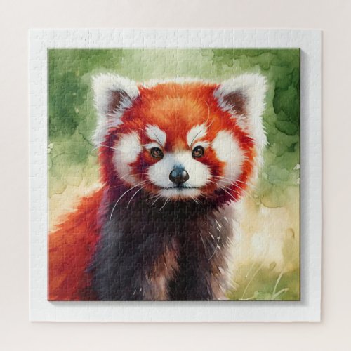 Red Panda Watercolor REF62 _ Watercolor Jigsaw Puzzle