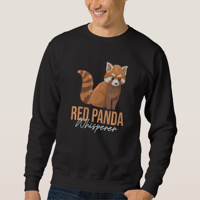 Red Panda Whisperer For A Red Panda Zoo Keeper Sweatshirt (Front)