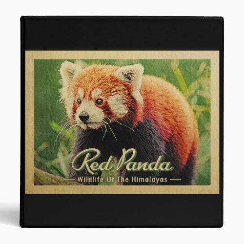 Red Panda _ Wildlife Of The Himalayas 3 Ring Binder