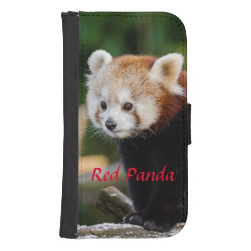 Red Panda Wildlife Photo Galaxy S4 Wallet Case